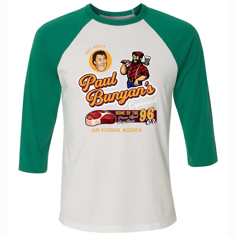 Unisex 3/4 Baseball Tee - AYGLA6T4 - White/Kelly - 6