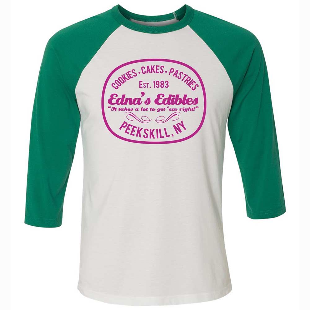 Unisex 3/4 Baseball Tee - T46LYMJ9 - White/Kelly - 6
