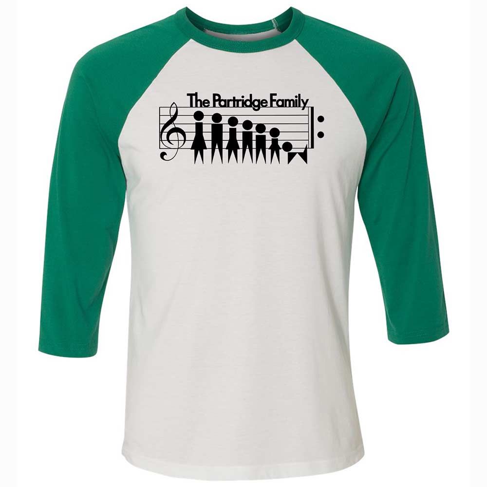 Unisex 3/4 Baseball Tee - CFW8XB2C - White/Kelly - 6