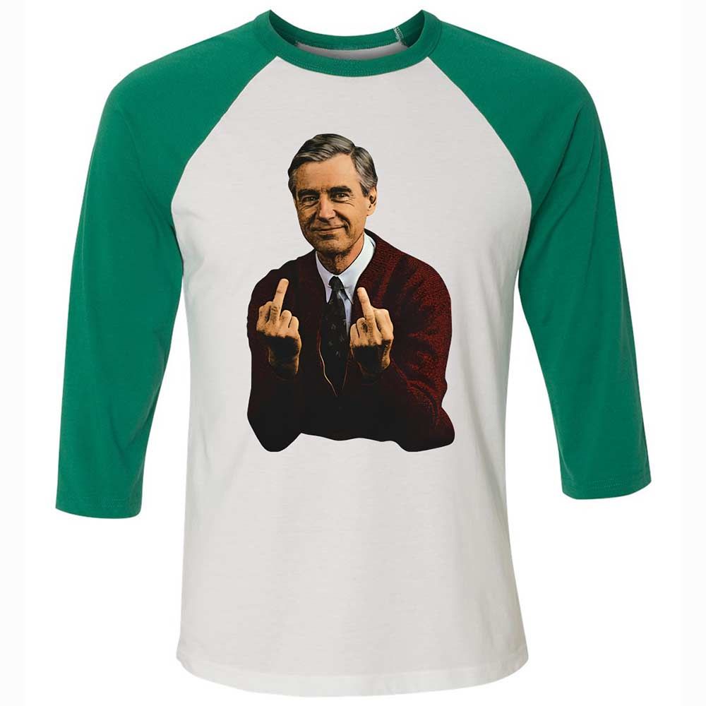 Unisex 3/4 Baseball Tee - ETKE67LB - White/Kelly - 6