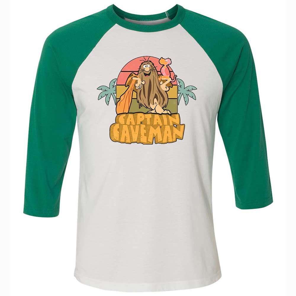 Unisex 3/4 Baseball Tee - 14ESE9PQ - White/Kelly - 6