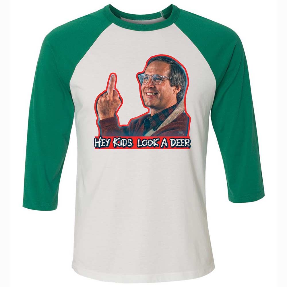 Hey Kids, Look a Deer - White/Kelly - 6