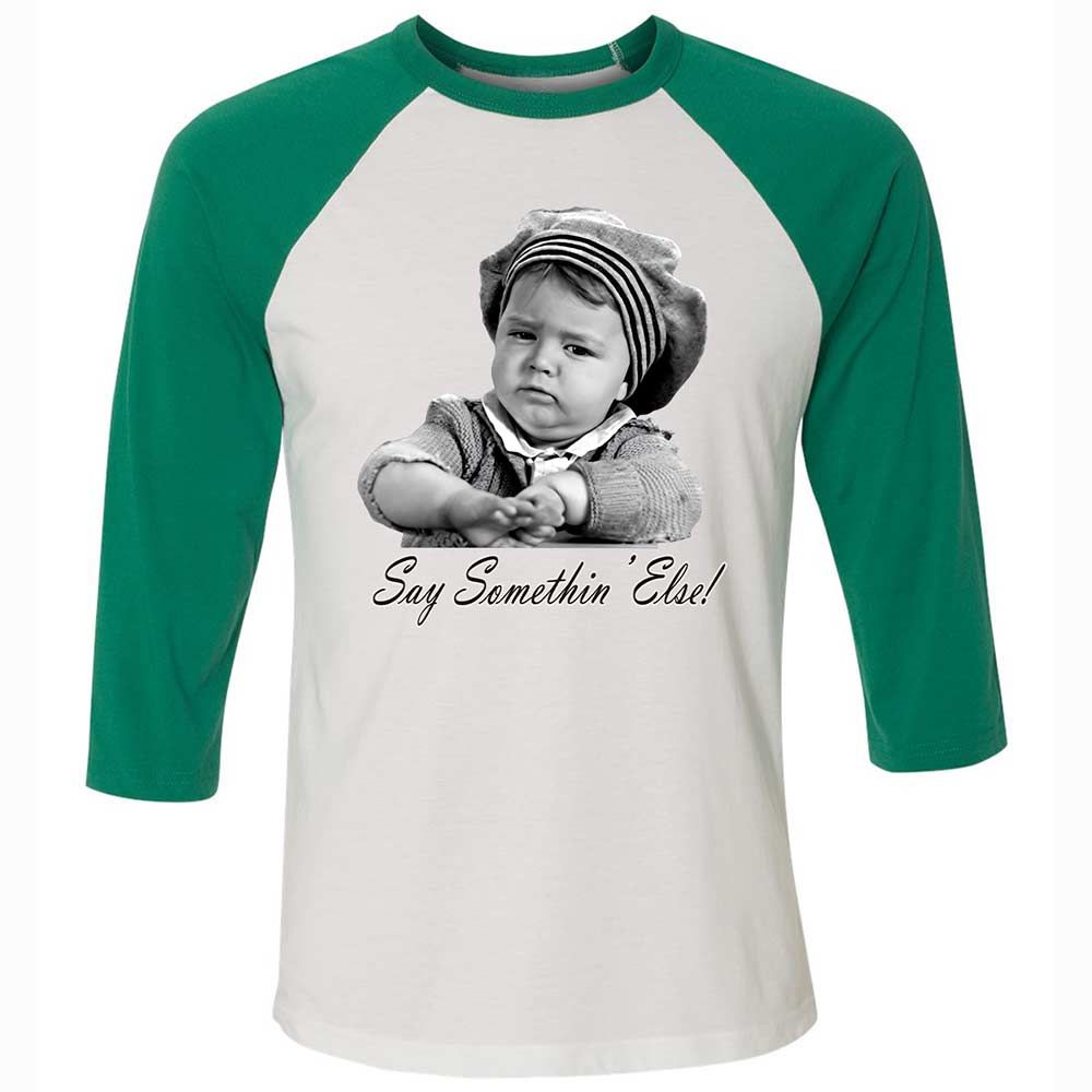 Unisex 3/4 Baseball Tee - YE9PZK99 - White/Kelly - 6
