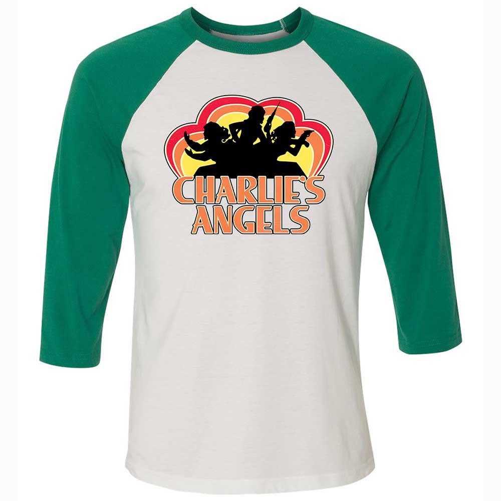 Unisex 3/4 Baseball Tee - MGPK45TW - White/Kelly - 6