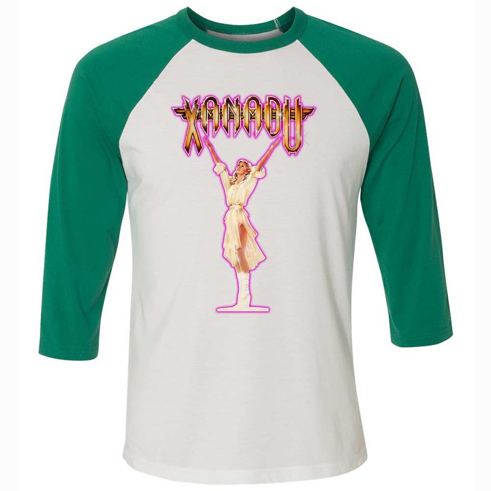 Unisex 3/4 Baseball Tee - WY8XFK4H - White/Kelly - 6