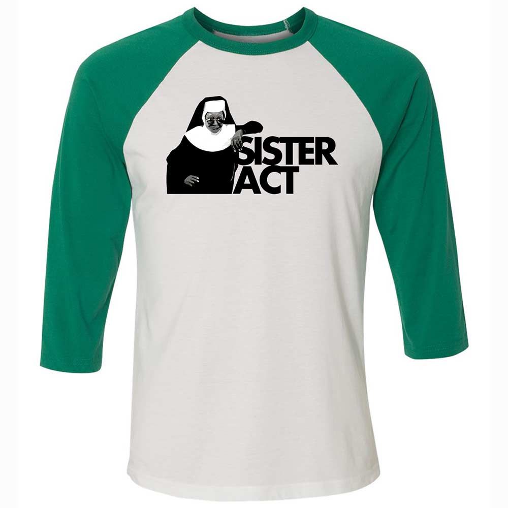 Unisex 3/4 Baseball Tee - BU32TJUS - White/Kelly - 6