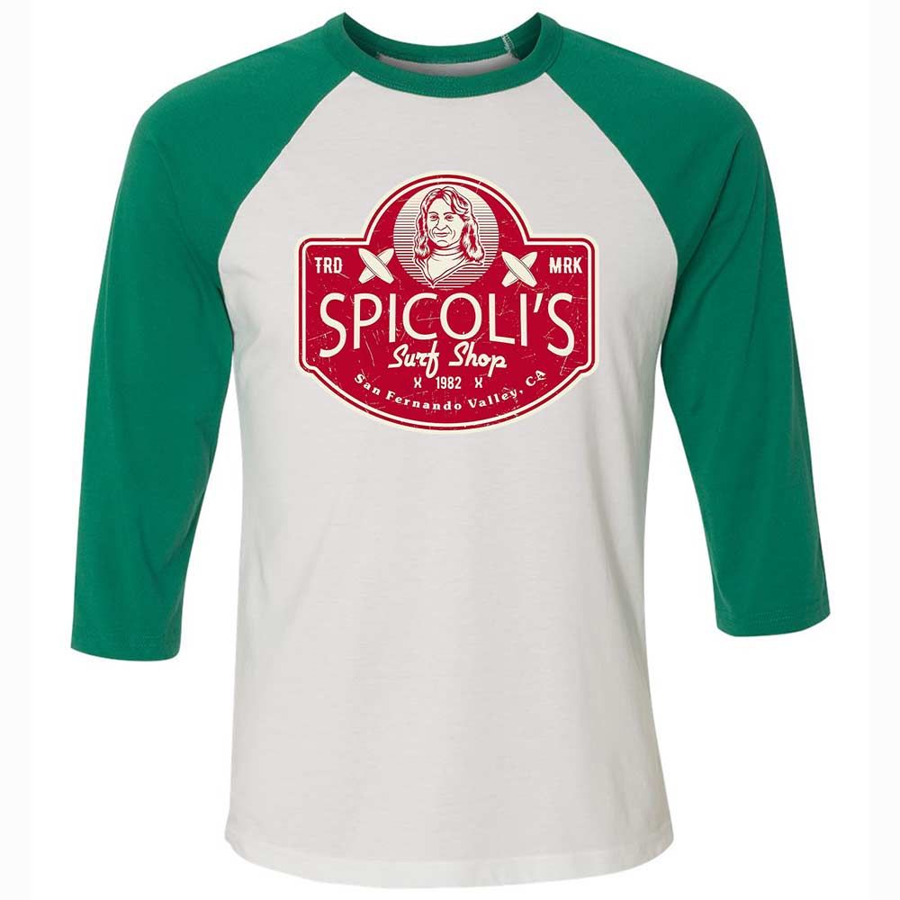 Unisex 3/4 Baseball Tee - WARP5K7X - White/Kelly - 6