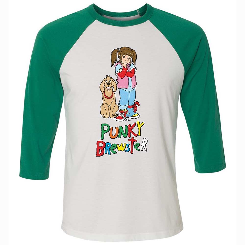 Unisex 3/4 Baseball Tee - UBW7BGW5 - White/Kelly - 6