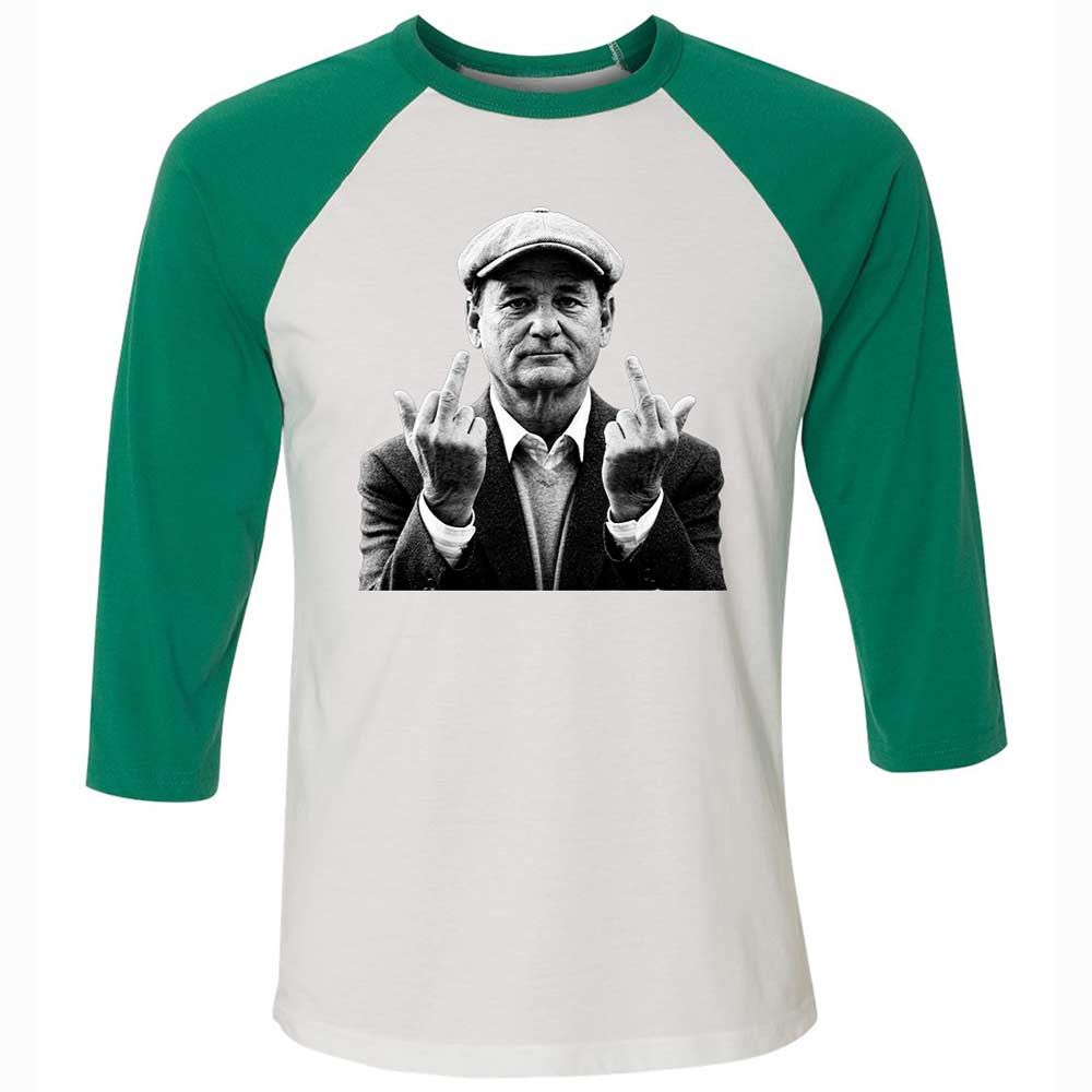Bill Murray Middle Finger - White/Kelly - 6