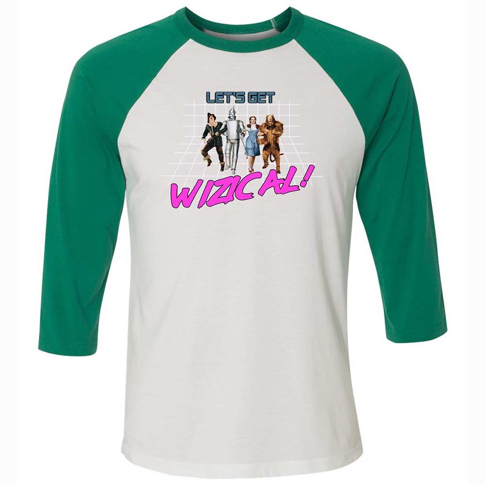 Unisex 3/4 Baseball Tee - F5HRYDB4 - White/Kelly - 6