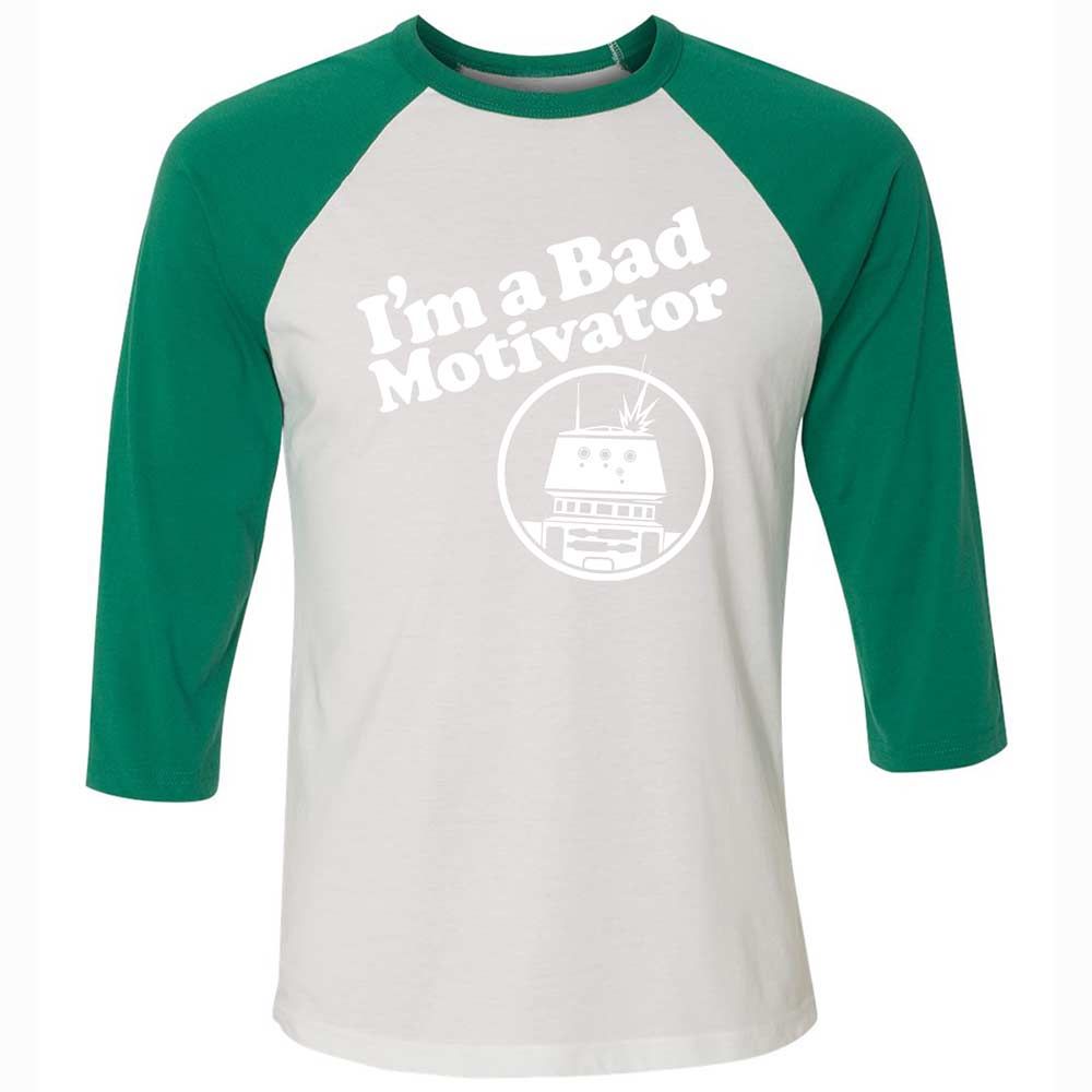 Unisex 3/4 Baseball Tee - CQR1UH5L - White/Kelly - 6