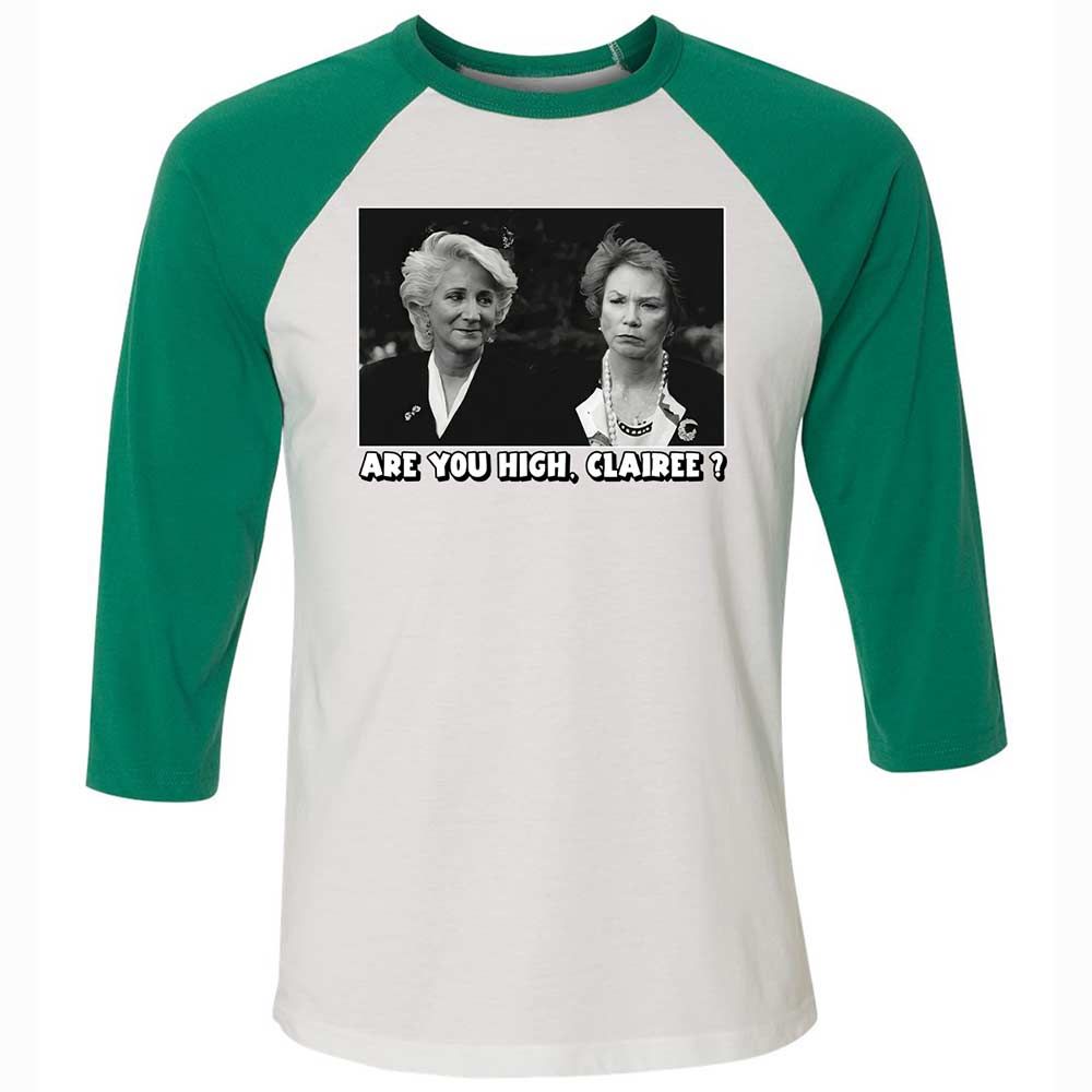 Unisex 3/4 Baseball Tee - TL778VGM - White/Kelly - 6