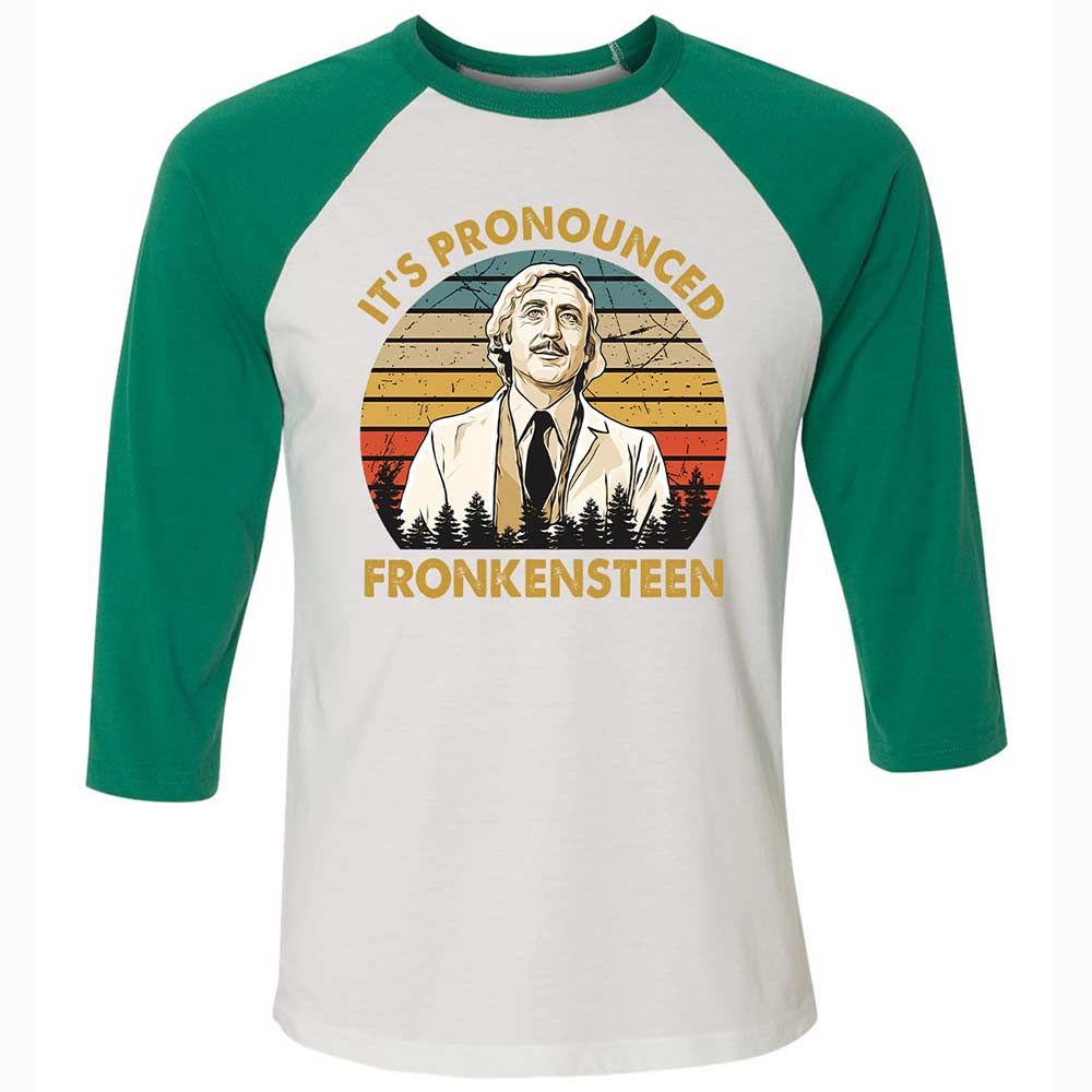 Unisex 3/4 Baseball Tee - NFWV65EB - White/Kelly - 6