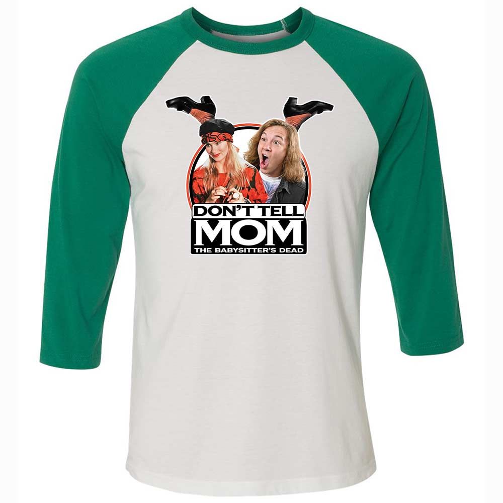Unisex 3/4 Baseball Tee - MFTC3P26 - White/Kelly - 6
