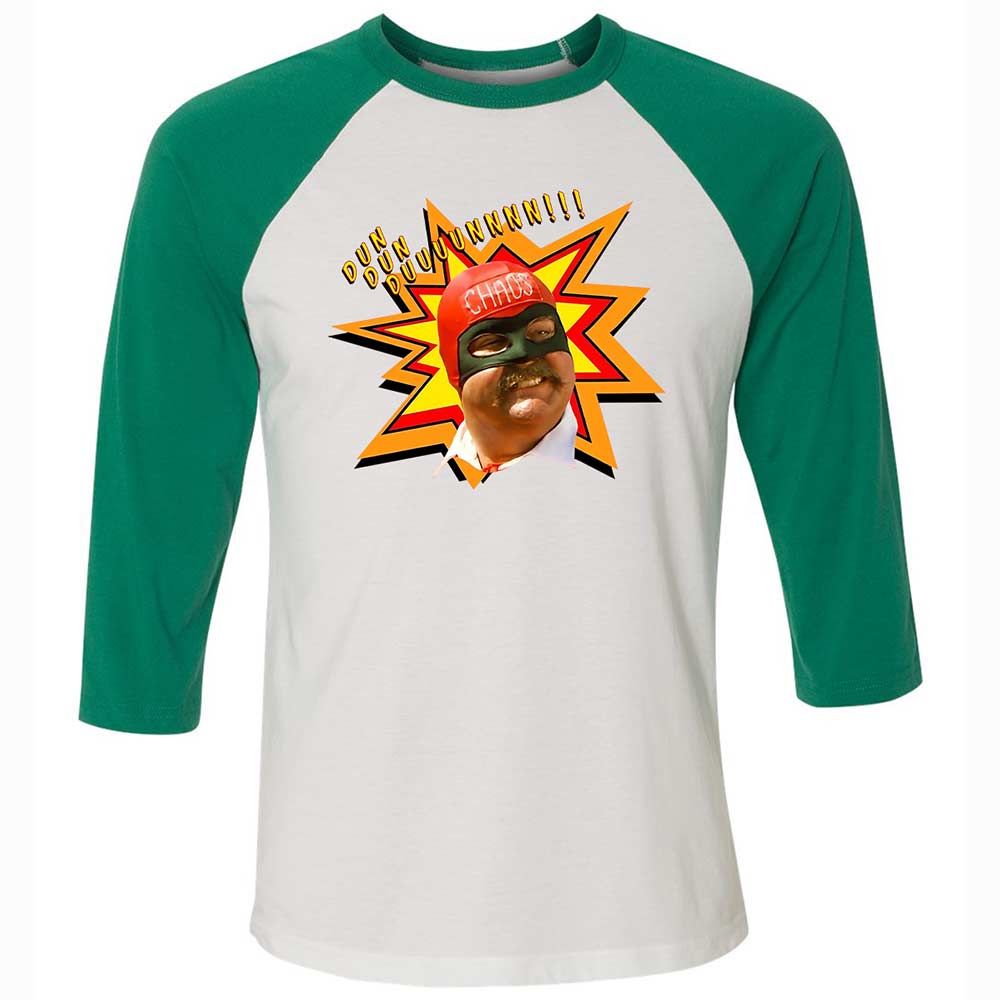 Unisex 3/4 Baseball Tee - ZL8F46ZD - White/Kelly - 6
