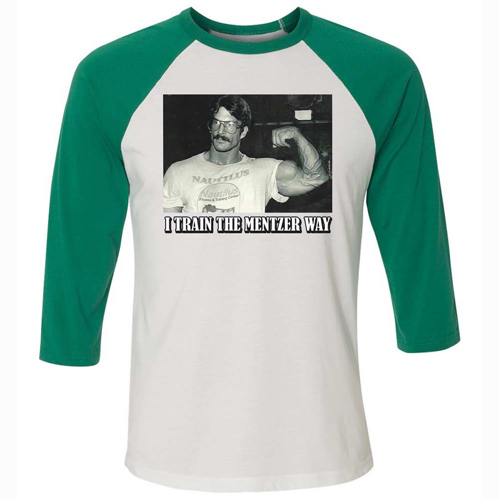 Unisex 3/4 Baseball Tee - A8YLVXX5 - White/Kelly - 6