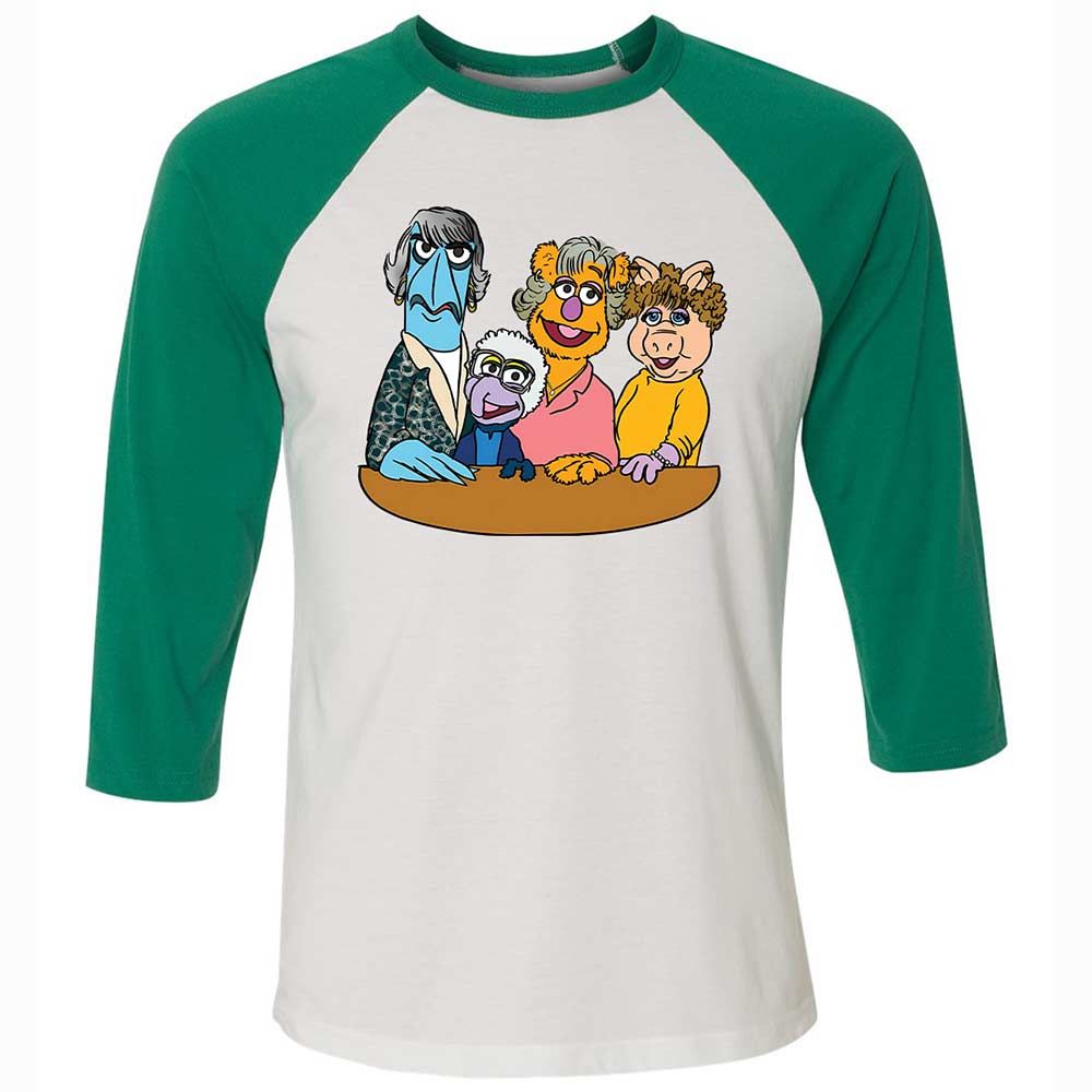 Unisex 3/4 Baseball Tee - DEKEHJBN - White/Kelly - 6