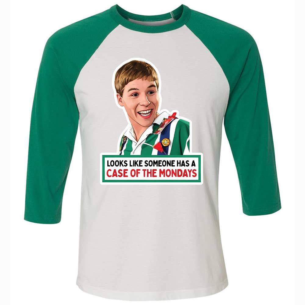 Unisex 3/4 Baseball Tee - BRG3Y9LG - White/Kelly - 6