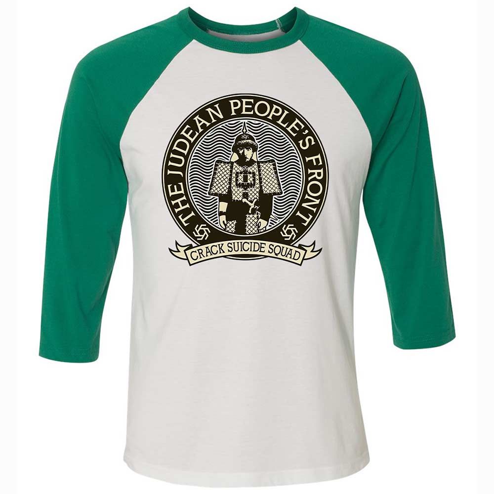 Unisex 3/4 Baseball Tee - V3C4E8G6 - White/Kelly - 6