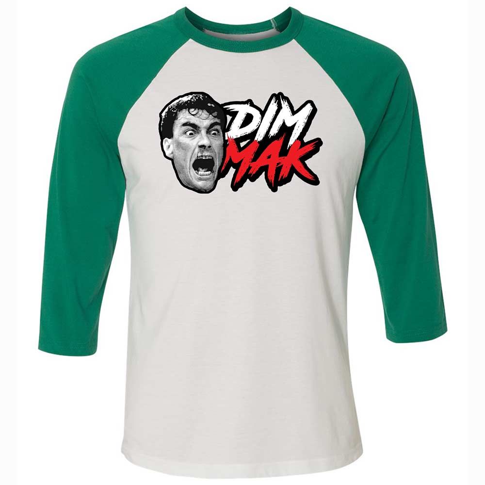 Unisex 3/4 Baseball Tee - AAPFTLS2 - White/Kelly - 6