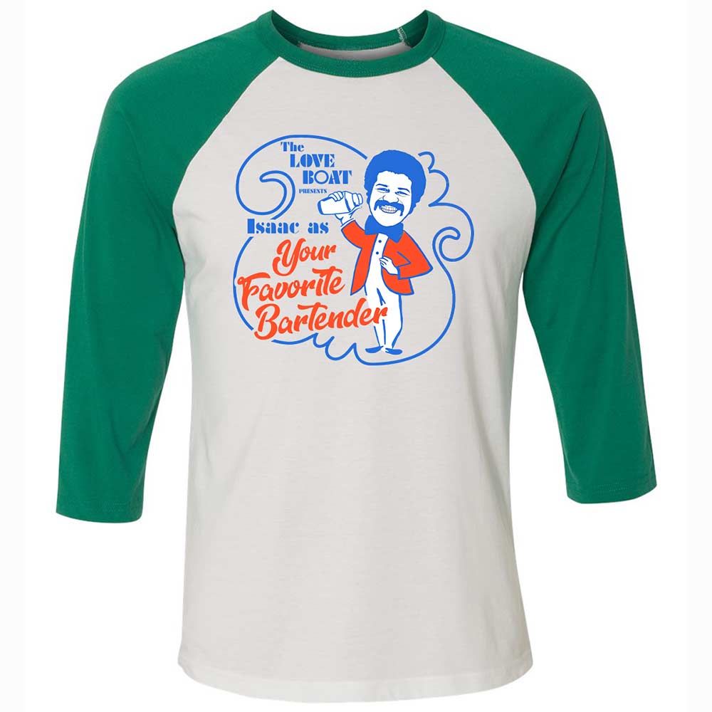 Unisex 3/4 Baseball Tee - PTPPZYCK - White/Kelly - 6