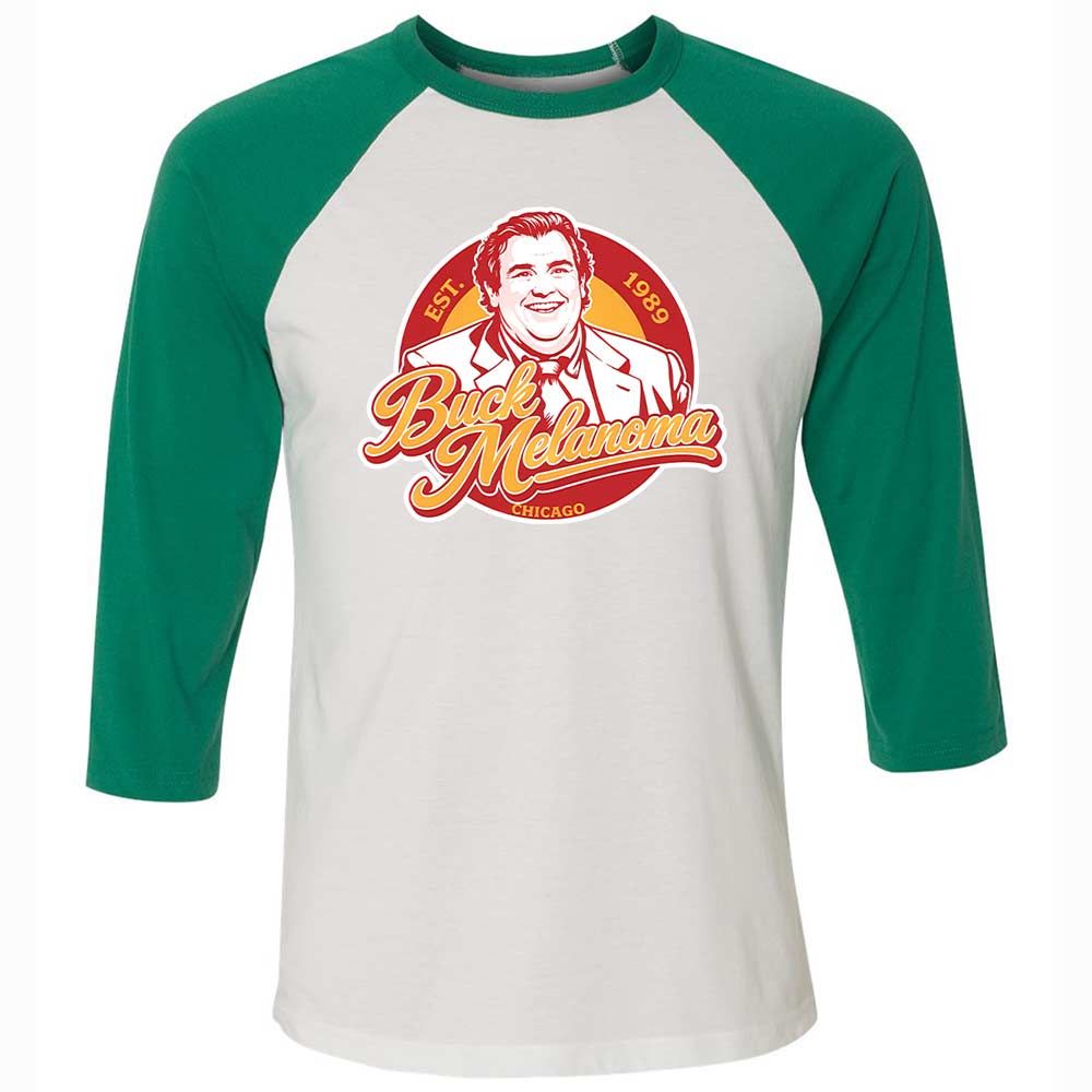 Unisex 3/4 Baseball Tee - KXPFMCRP - White/Kelly - 6