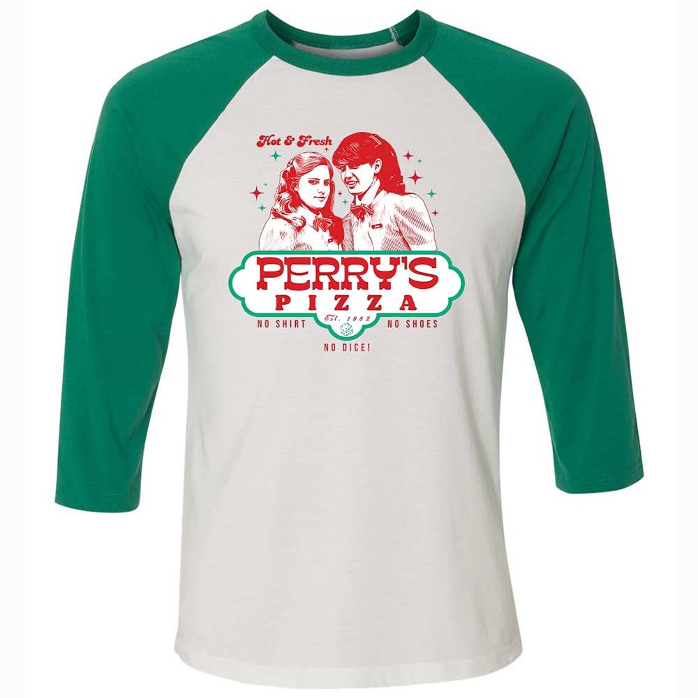 Unisex 3/4 Baseball Tee - 3JKUFFCY - White/Kelly - 6