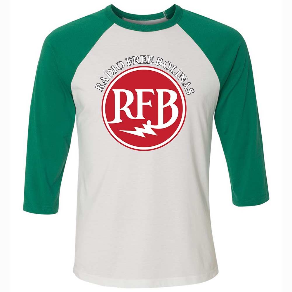 Unisex 3/4 Baseball Tee - NC93QLDX - White/Kelly - 6