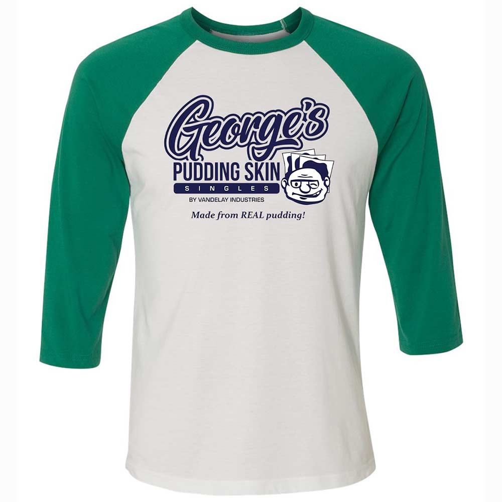 Unisex 3/4 Baseball Tee - P65TDVCW - White/Kelly - 6