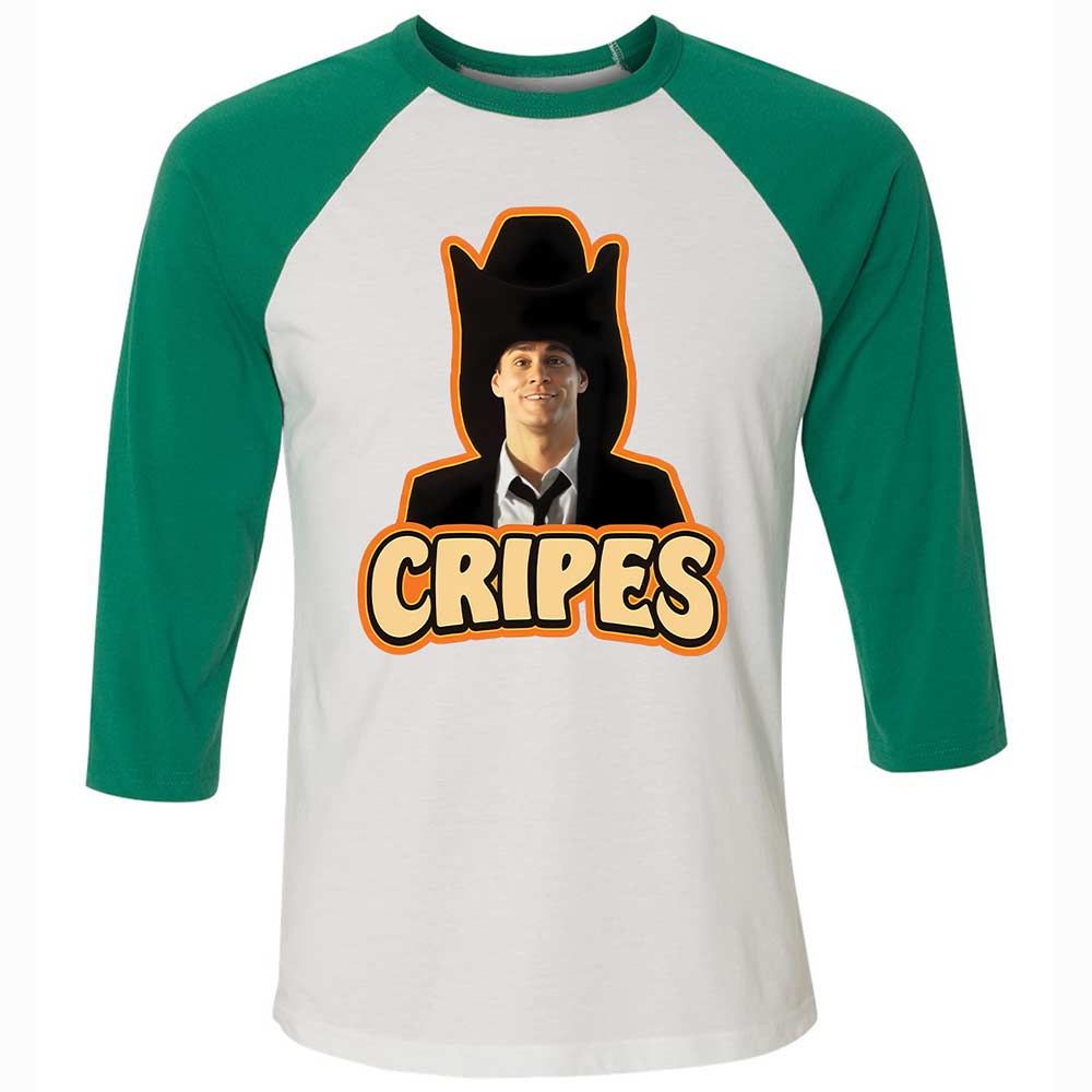 Unisex 3/4 Baseball Tee - DD8EUP13 - White/Kelly - 6