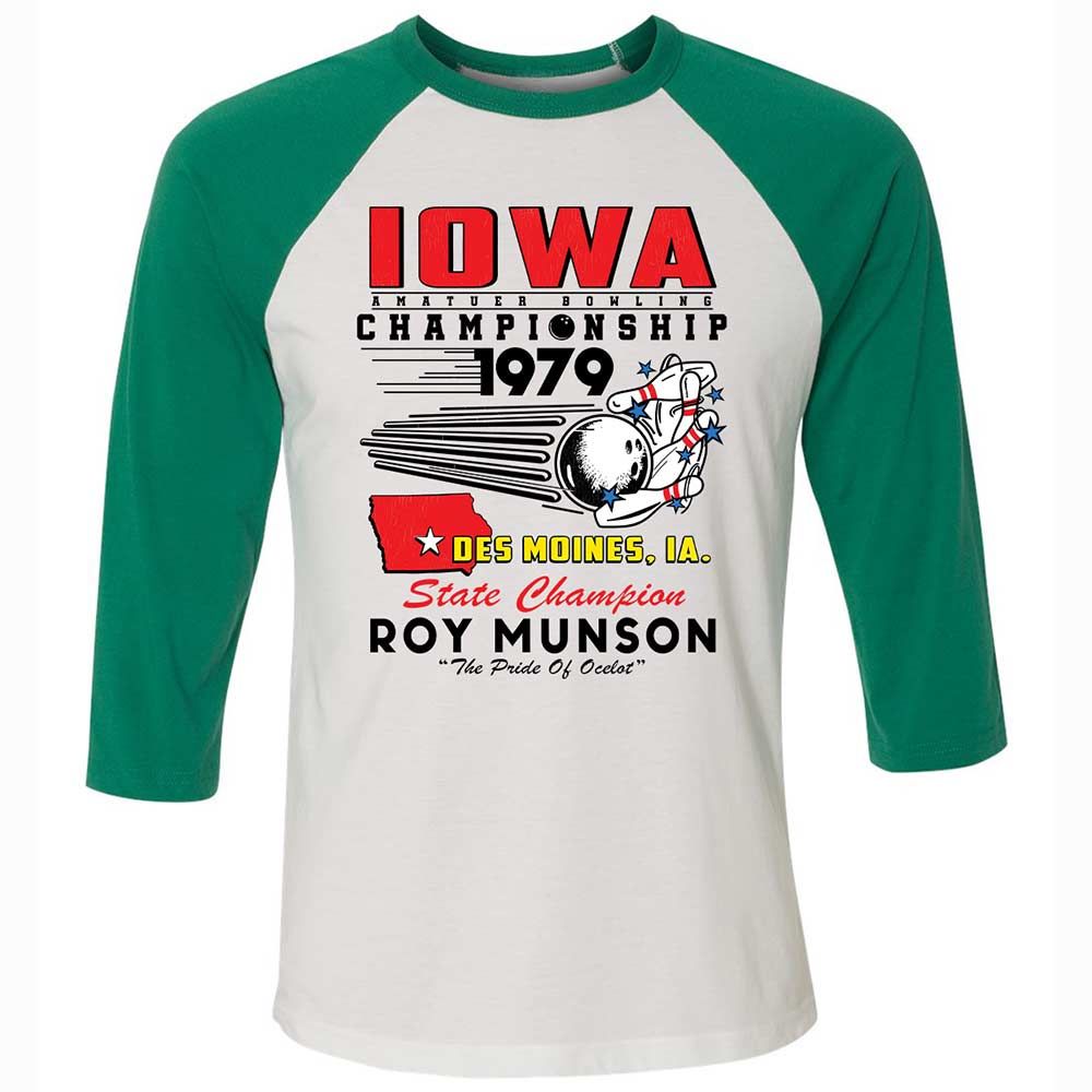 Unisex 3/4 Baseball Tee - 4E6Q2T9U - White/Kelly - 6