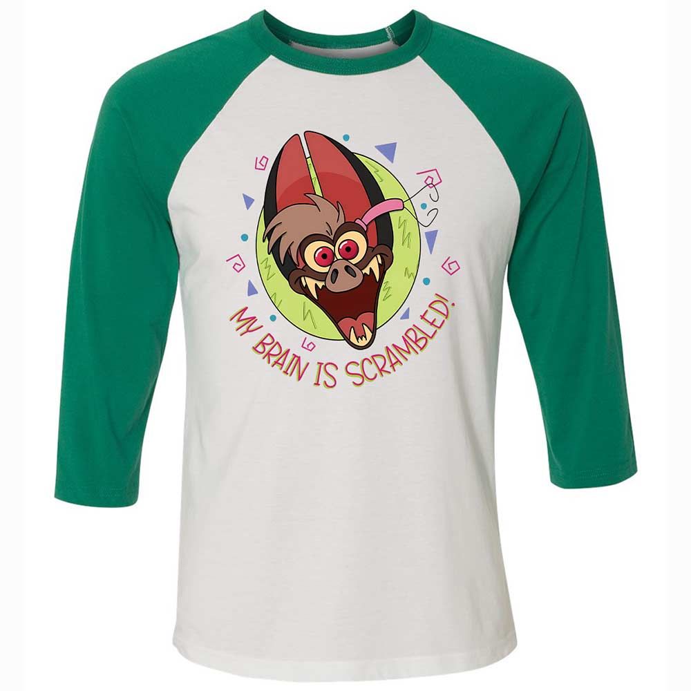 Unisex 3/4 Baseball Tee - 1RACZ4JZ - White/Kelly - 6
