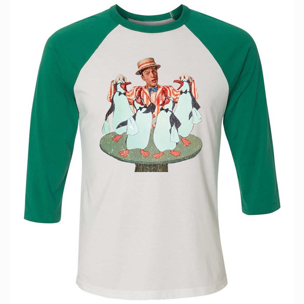Unisex 3/4 Baseball Tee - R6H2YD4N - White/Kelly - 6