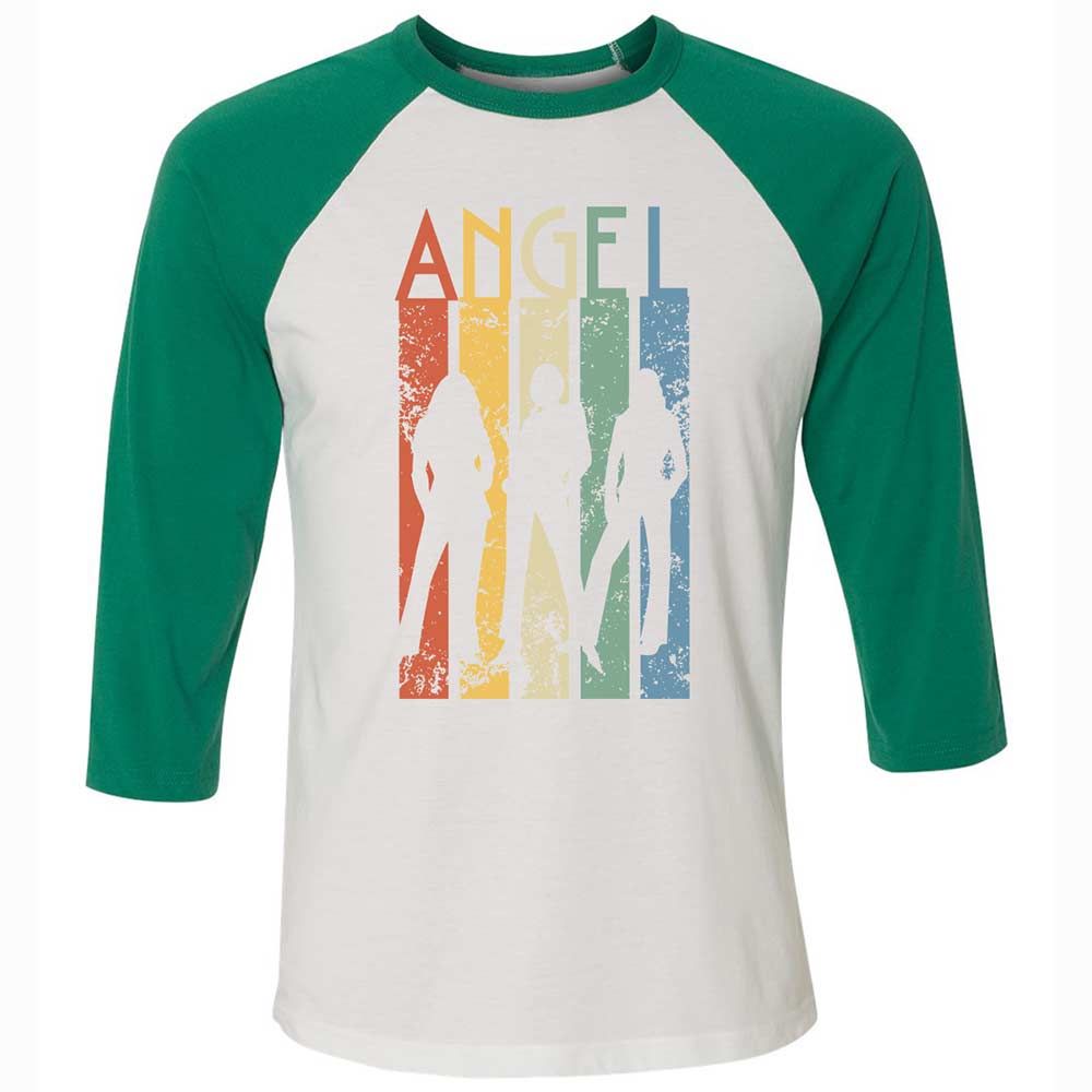 Unisex 3/4 Baseball Tee - HRKVRHLZ - White/Kelly - 6