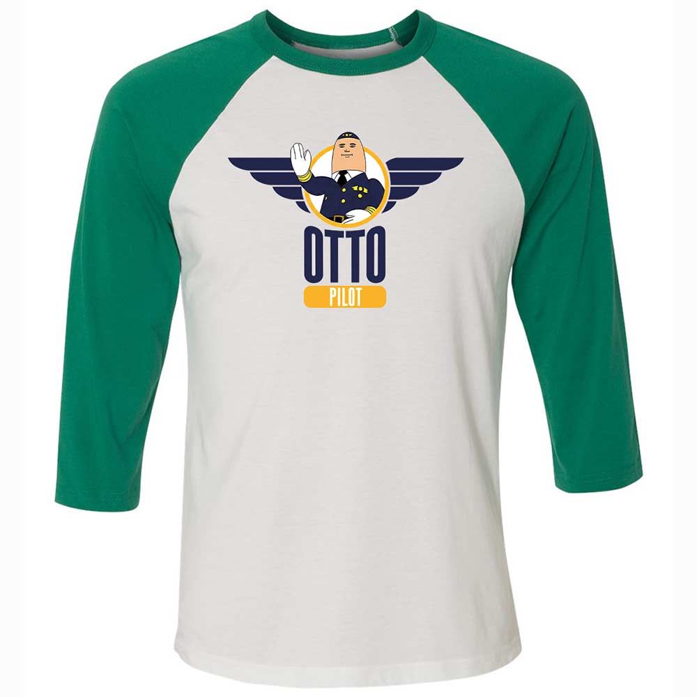 Unisex 3/4 Baseball Tee - NTTMNKKD - White/Kelly - 6
