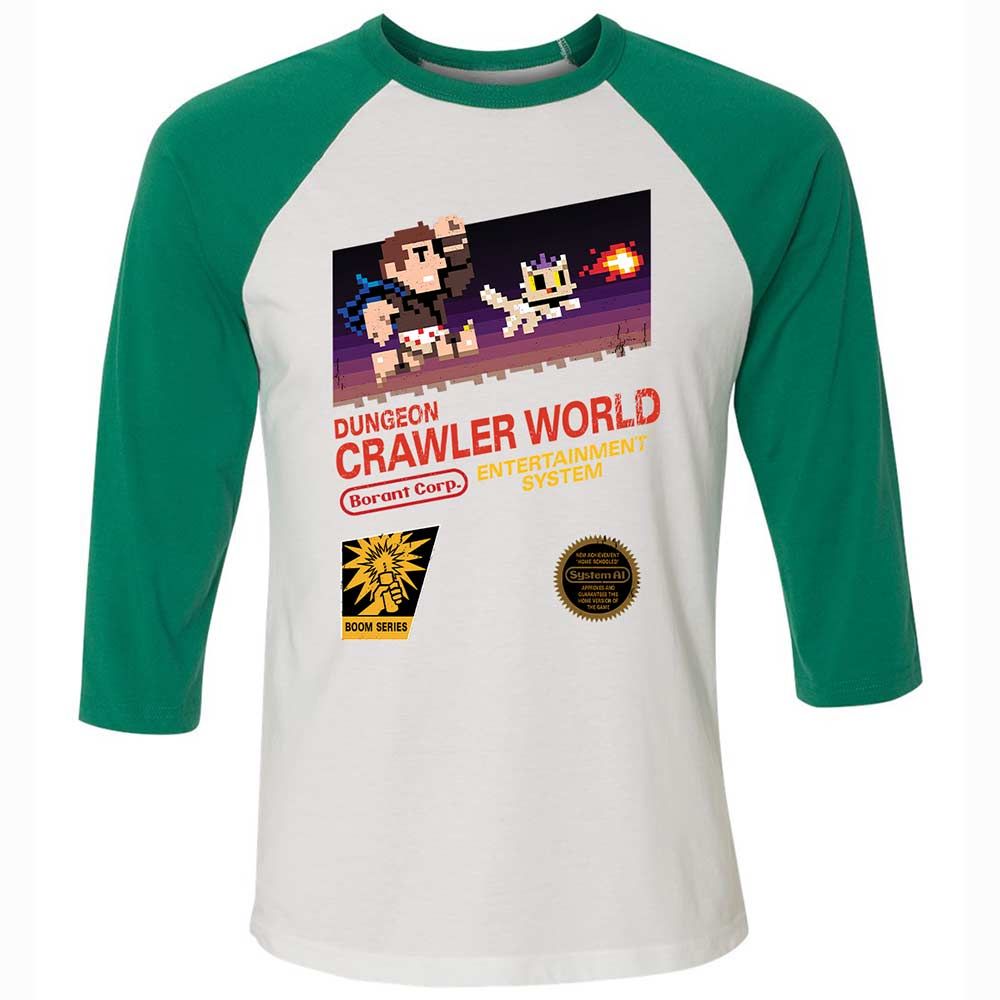 Unisex 3/4 Baseball Tee - BFQV8UXM - White/Kelly - 6