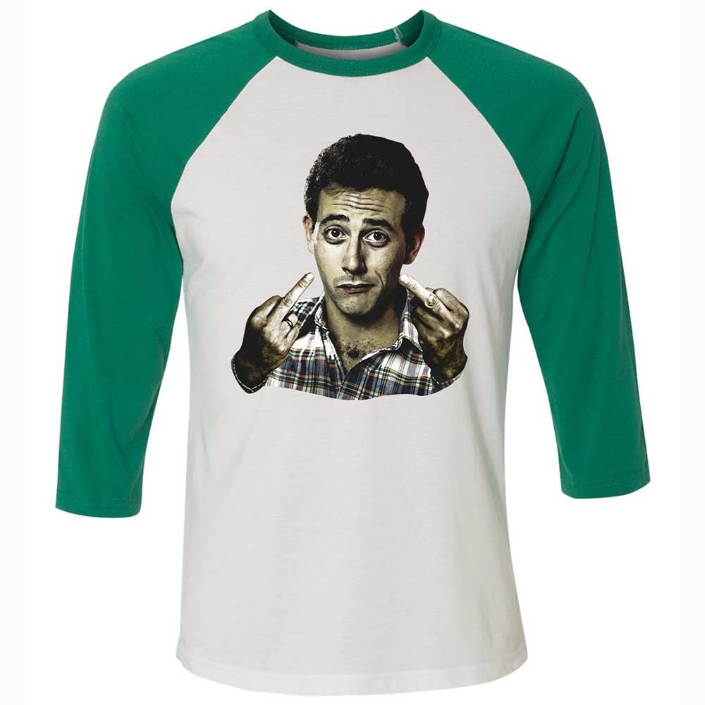 Unisex 3/4 Baseball Tee - GQDL9QPQ - White/Kelly - 6