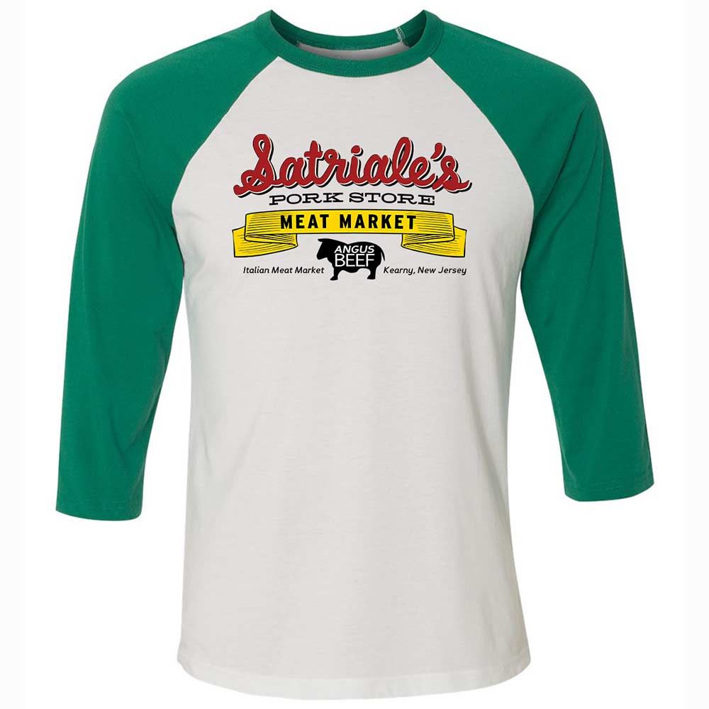 Unisex 3/4 Baseball Tee - R6UP8666 - White/Kelly - 6