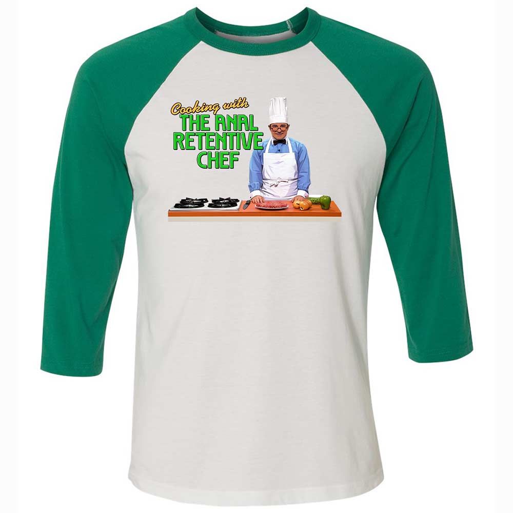 Unisex 3/4 Baseball Tee - CRW45KVQ - White/Kelly - 6
