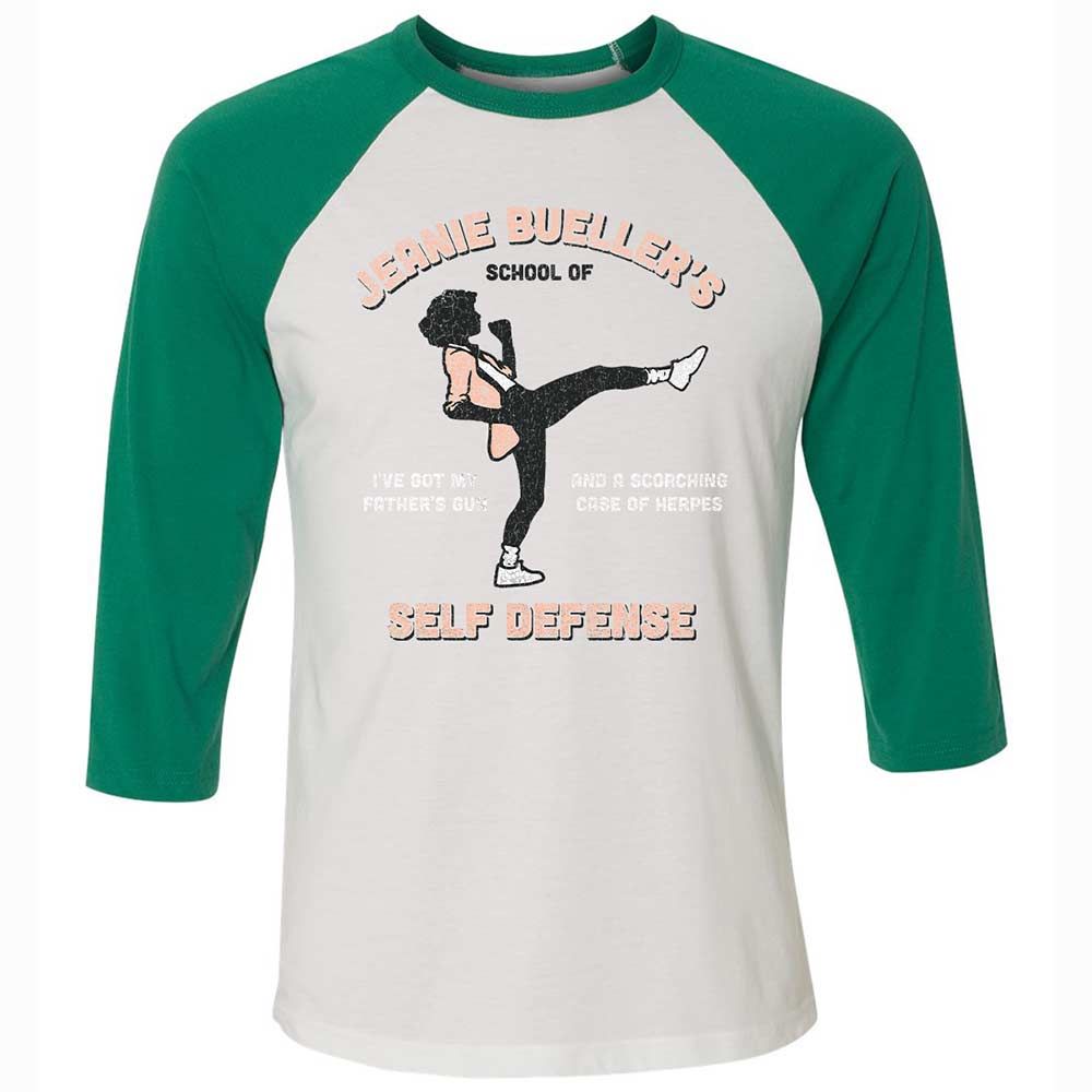 Unisex 3/4 Baseball Tee - 84ZSSEPN - White/Kelly - 6