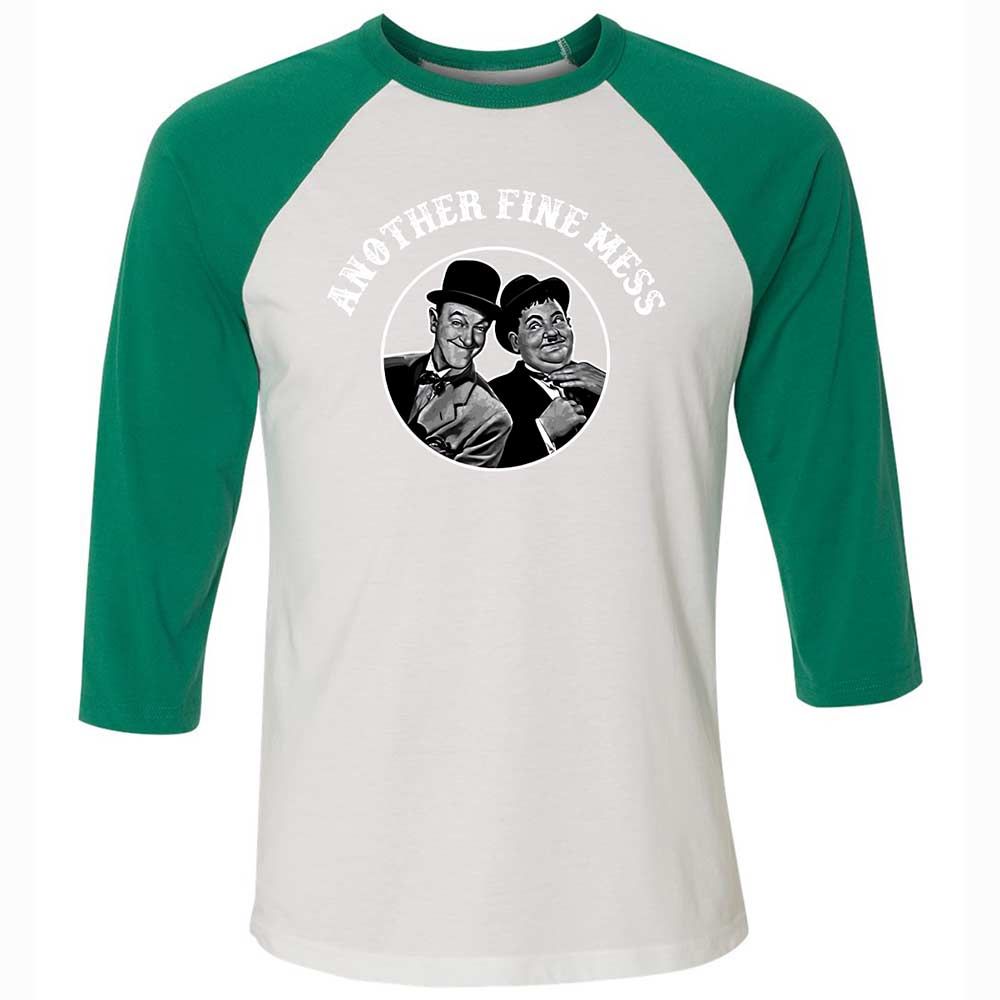 Unisex 3/4 Baseball Tee - WP5RG2AV - White/Kelly - 6