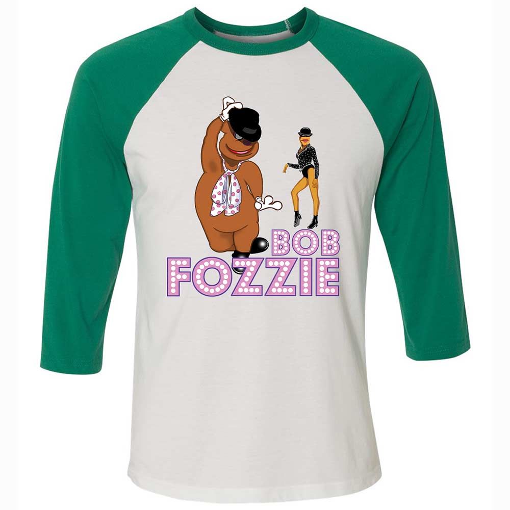 Unisex 3/4 Baseball Tee - TA7BLWBK - White/Kelly - 6