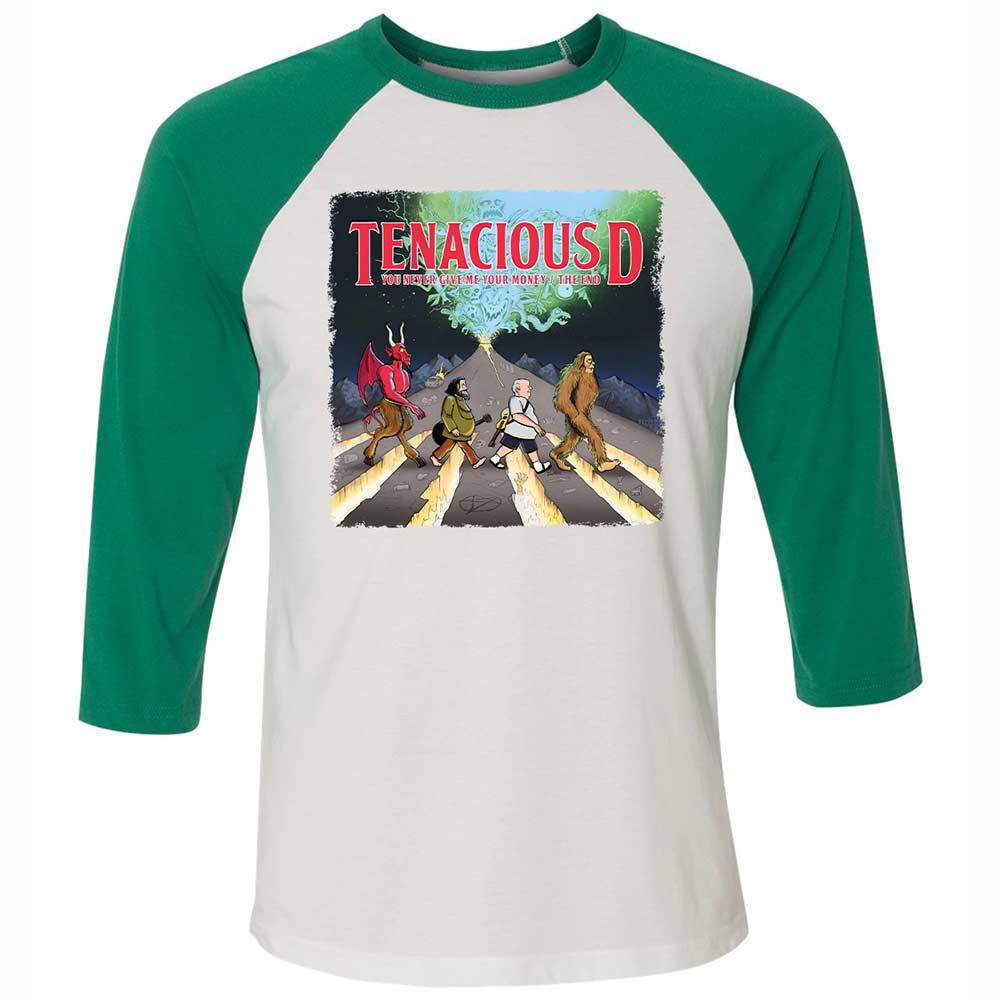 Unisex 3/4 Baseball Tee - DTWQXEP1 - White/Kelly - 6