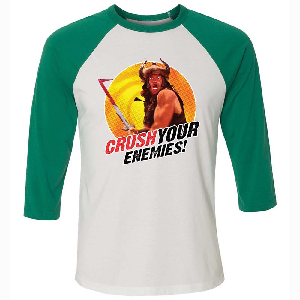 Unisex 3/4 Baseball Tee - 5FK1LWSA - White/Kelly - 6