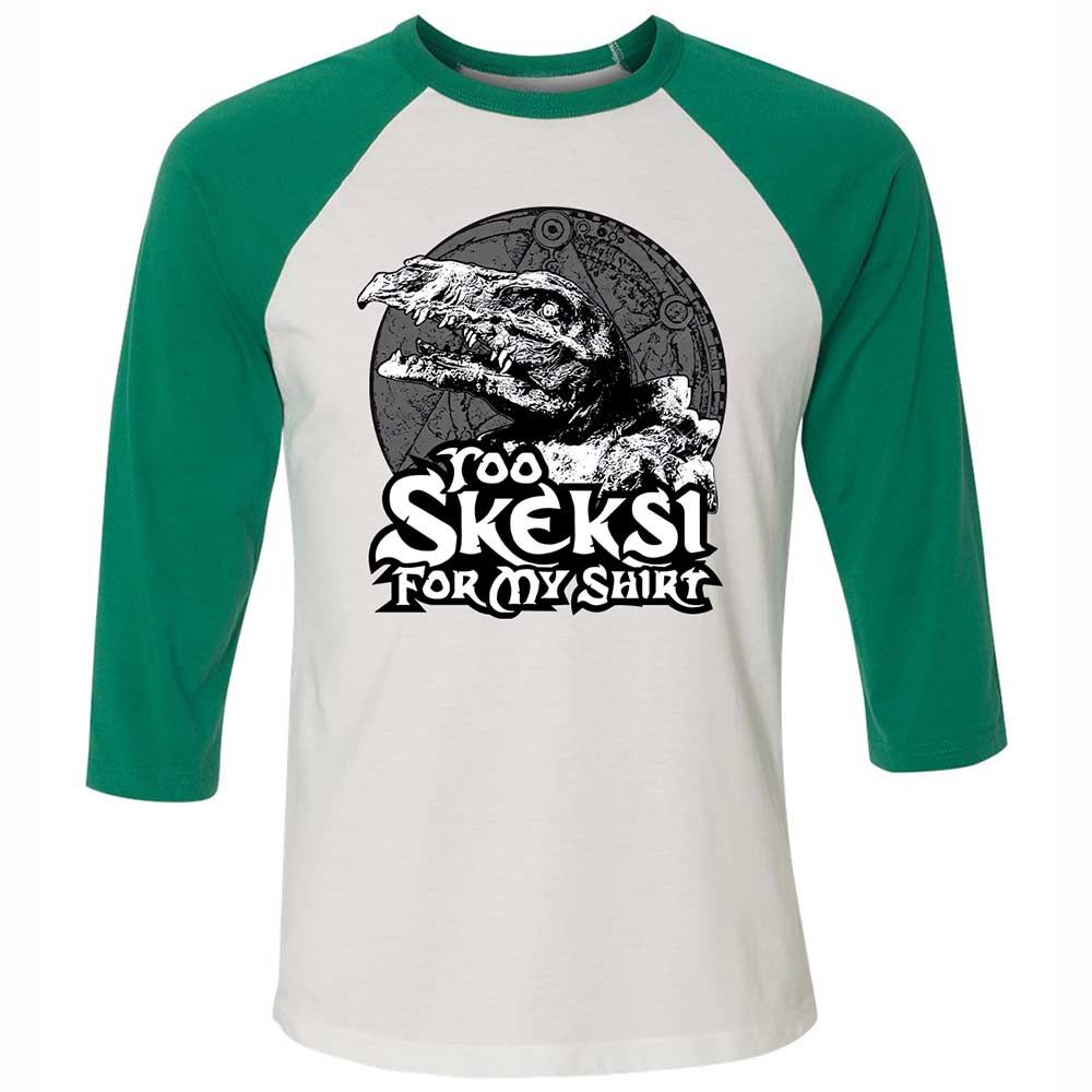 Unisex 3/4 Baseball Tee - QD15FAVQ - White/Kelly - 6