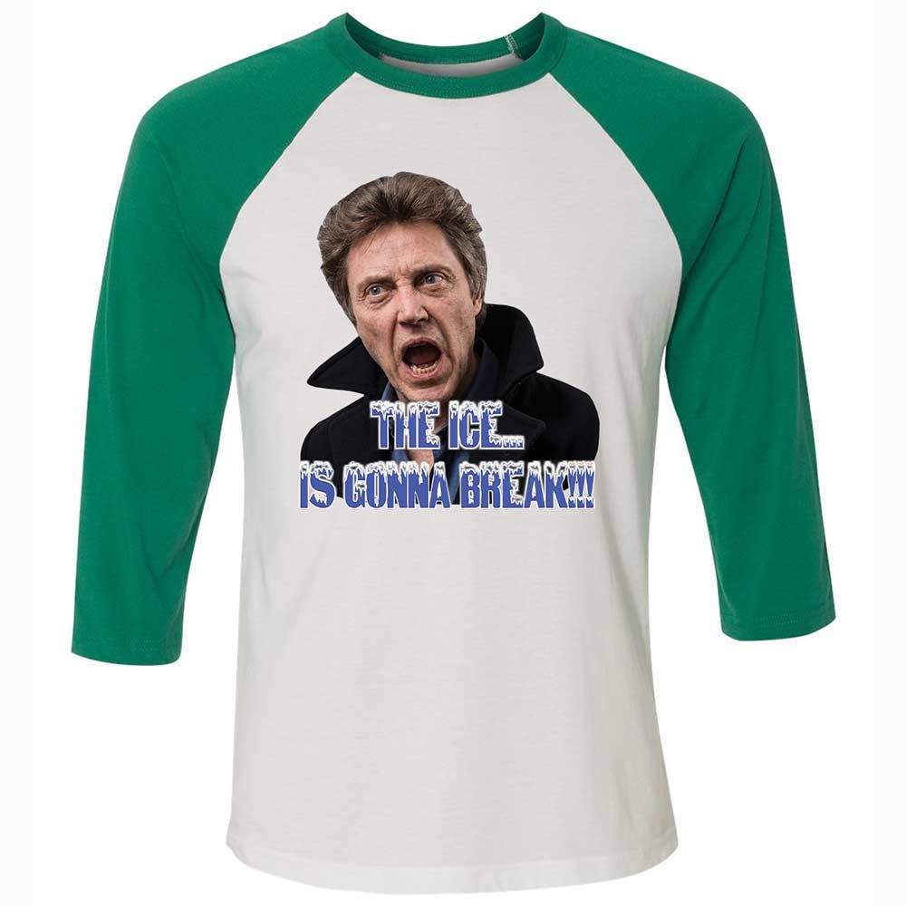 Unisex 3/4 Baseball Tee - 7AYBW49D - White/Kelly - 6
