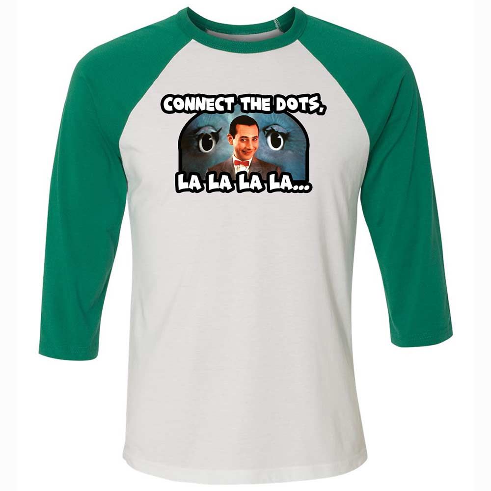 Unisex 3/4 Baseball Tee - L6859H1L - White/Kelly - 6