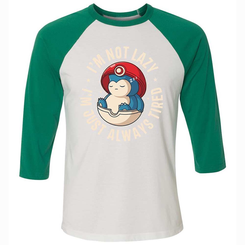Unisex 3/4 Baseball Tee - N4Q4J2HX - White/Kelly - 6