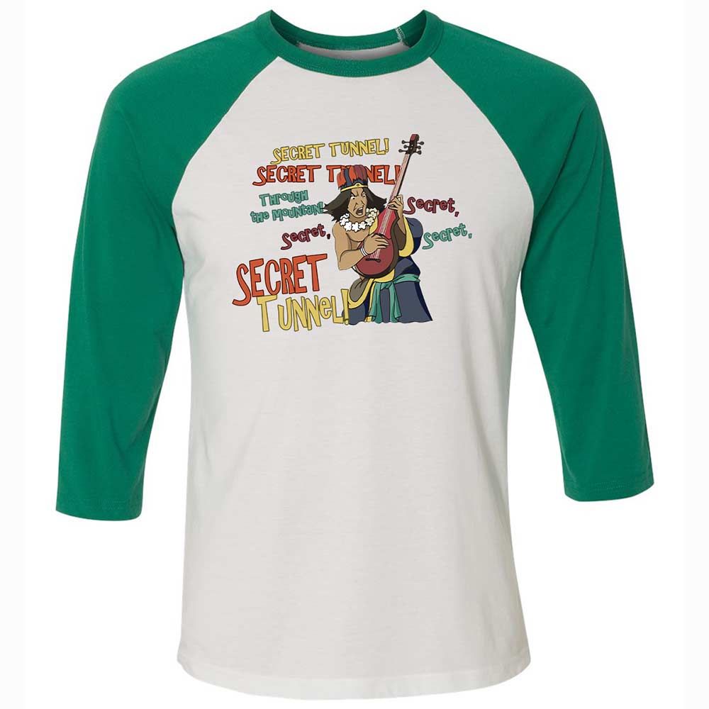 Unisex 3/4 Baseball Tee - 6M9RWTLA - White/Kelly - 6