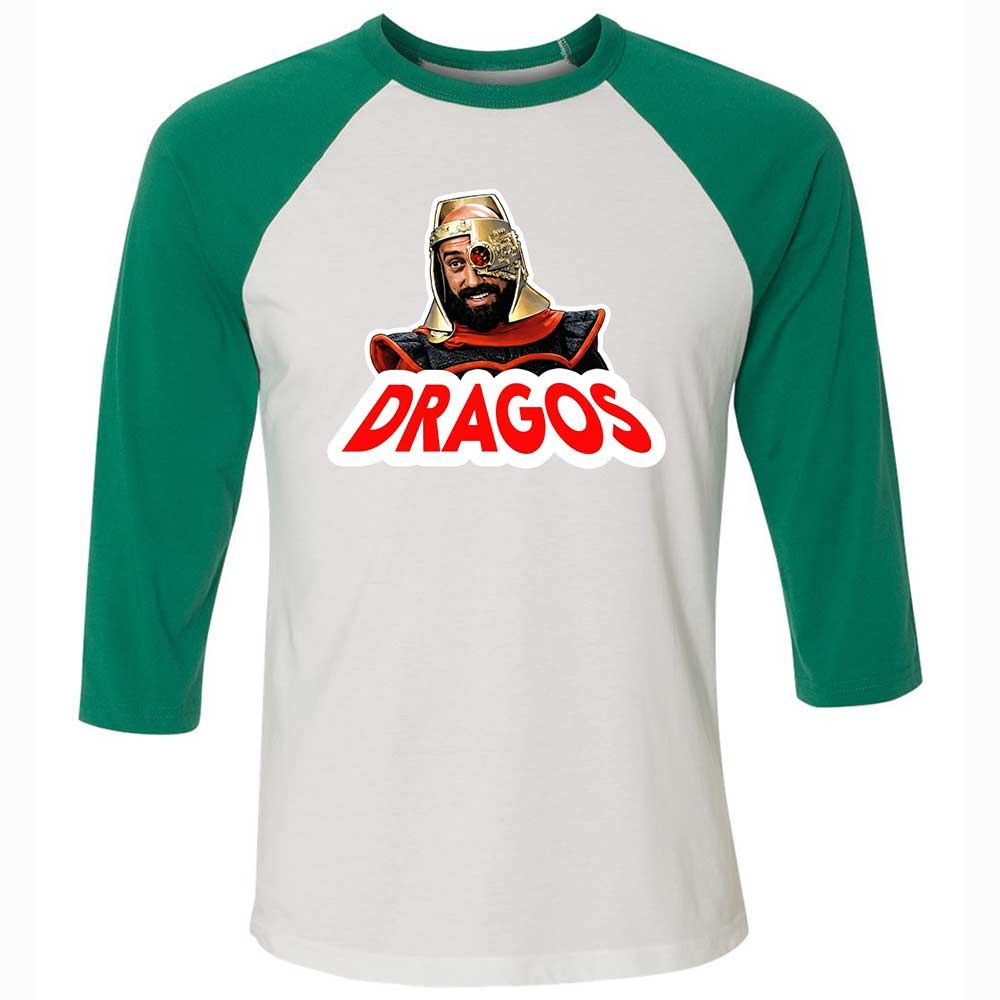 Unisex 3/4 Baseball Tee - EN5GKRTG - White/Kelly - 6